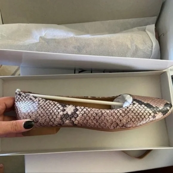Steve Madden Danni Snake Print Ballerina Flat NEW - Picture 3 of 5
